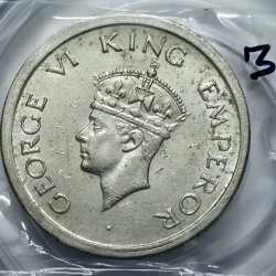 George VI One Rupee 1947 Copper Nickel Coin