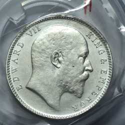 British India Edward 1904 Silver Coin UNC Mumbai Mint