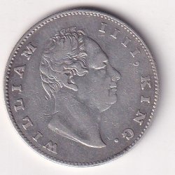 WILLIAM IV EAST INDIA COMPANY 1 RUPEE1835 RARE SILVER HIGH GRADE COIN #V-72