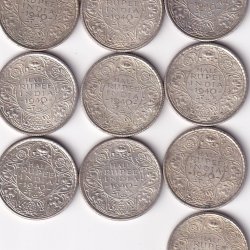British India ½ Rupee 1940 George VI Kolkata Mint **SILVER**  (Buyer will Receive Randomly One Coin) #V-138
