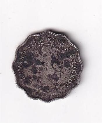 1910 One Anna Edward British India COIN#I-105
