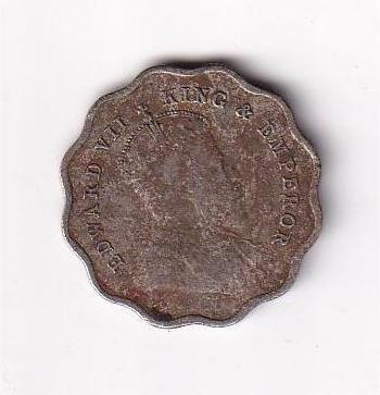 1910 One Anna Edward British India Rare COIN#I-106