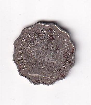 1910 One Anna Edward British India Rare COIN#I-107