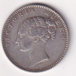 British-India ½ Rupee 1840 - Victoria Continuous legend High Grade Rare Silver Coin #1011