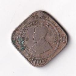 British India Two Anna 1919 Rare Coin #I-152