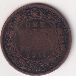 ¼ Anna 1911 Rare Dategeorge Fifth PIG Coin # I-273