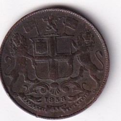 British India ¼ Anna 1853 Rare Coin # I-286