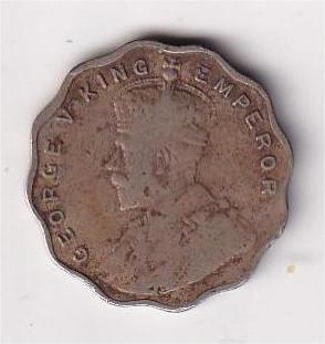 British India 1 Anna (1919) George V Rare Coin #D-49