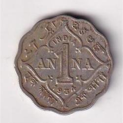 British India 1 Anna (1934) George V Rare Coin #D-57
