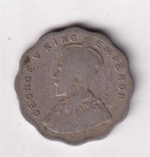 British India 1 Anna (1930) George V Rare Coin #D-60