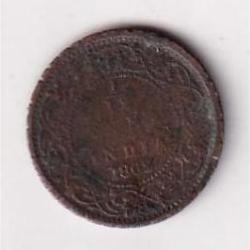 British India 1/12 Anna 1862 Victoria Rare Coin #D-45
