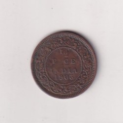 India - British ½ Pice 1903 - Edward VII Coin # D -31
