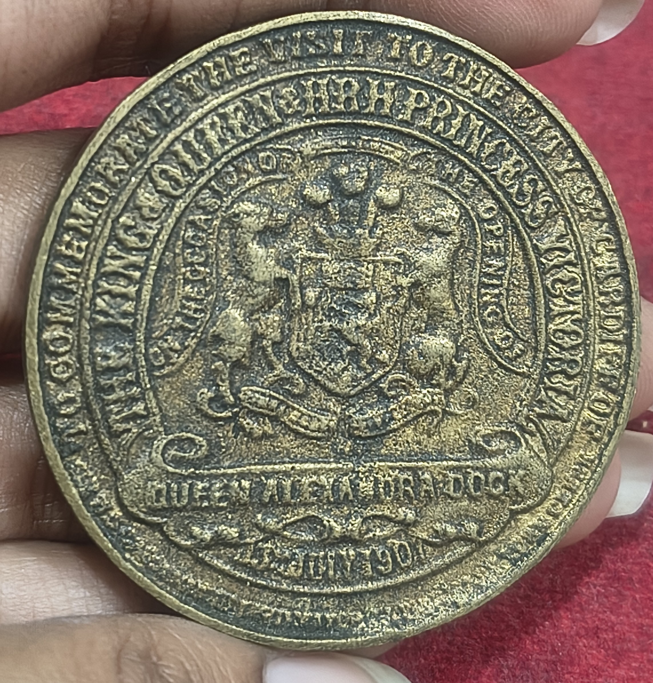 King Edward and Queen Token Medal #D-64
