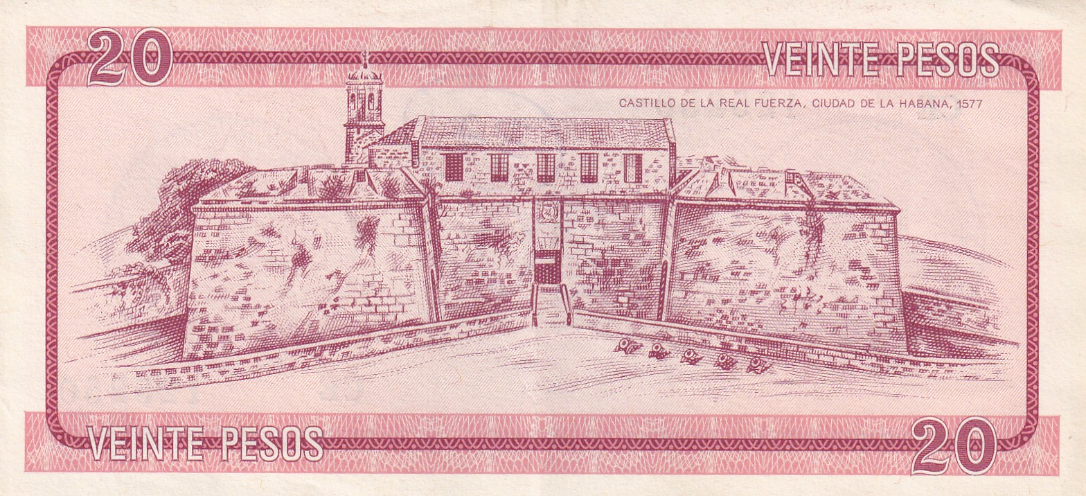 Cuba 20 Pesos "A" Foreign Exchange Certificate #B-2