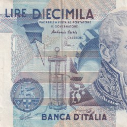 Italy 10 000 Lire Volta Rare Bank Note