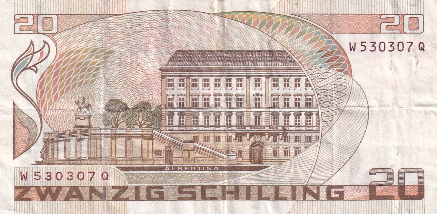 Austria 20 Schilling Rare Bank Note