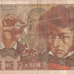 France 10 Francs - Berlioz type 1972 Rare Note