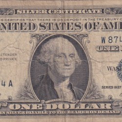 America One Dollar (Silver Certificate 1957 Series) Rare Note