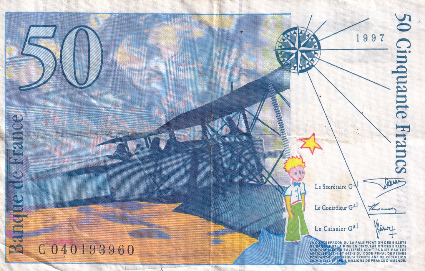 France 50 Francs Rare Note