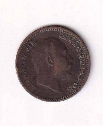 British India 1/2 Pice (1910) Edward VII Rare Coin #D-110