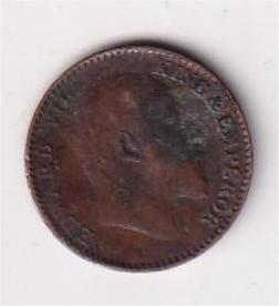 British India 1/12 Anna (1908) Edward VII Rare Coin #D-111