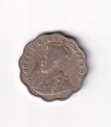 British India 1 Anna 1930 George VI Rare Coin #D-117