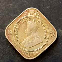 British India King and emperor George v Denominaton 2 anna Year 1936 Same and similar piece available