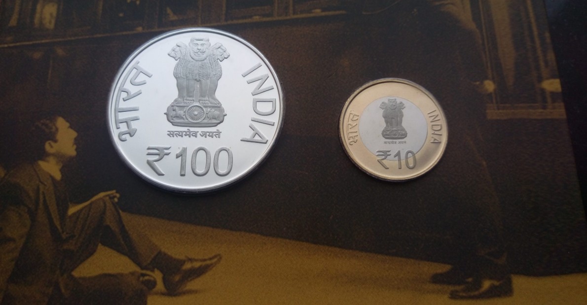 Centenary Commemoration of Mahatma Gandhi's Return from South Africa 2015 Mumbai Mint Rare 2 Coins ((UNC Set))