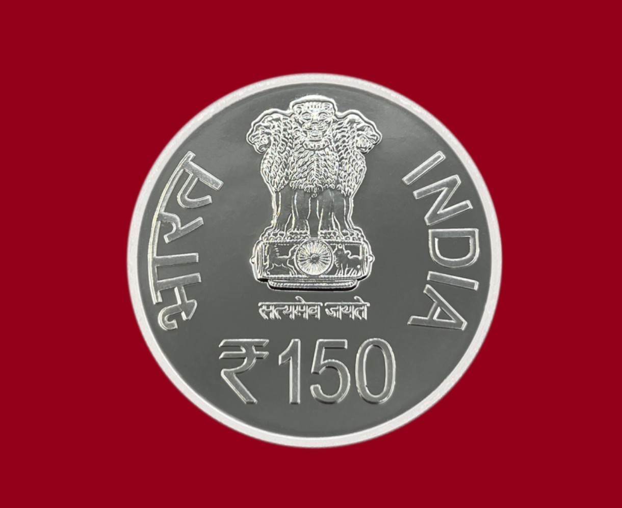 150 Years of India Metrological Department 1875 - 2025 Rare (40GRAM Silver) Coin Mumbai Mint ((UNC Set))