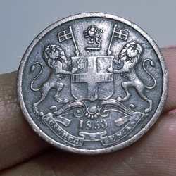 Half Pice 1853 East India Company Rare Coin #I-209