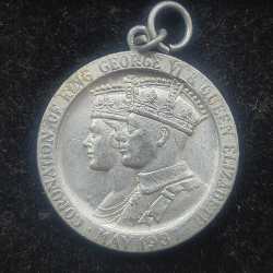 Aluminum 1937 British Medal Coronation of Edward And Elizabeth Medal #I-170