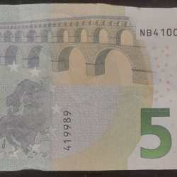 European 5 Euro Rare Bank Note #B-2