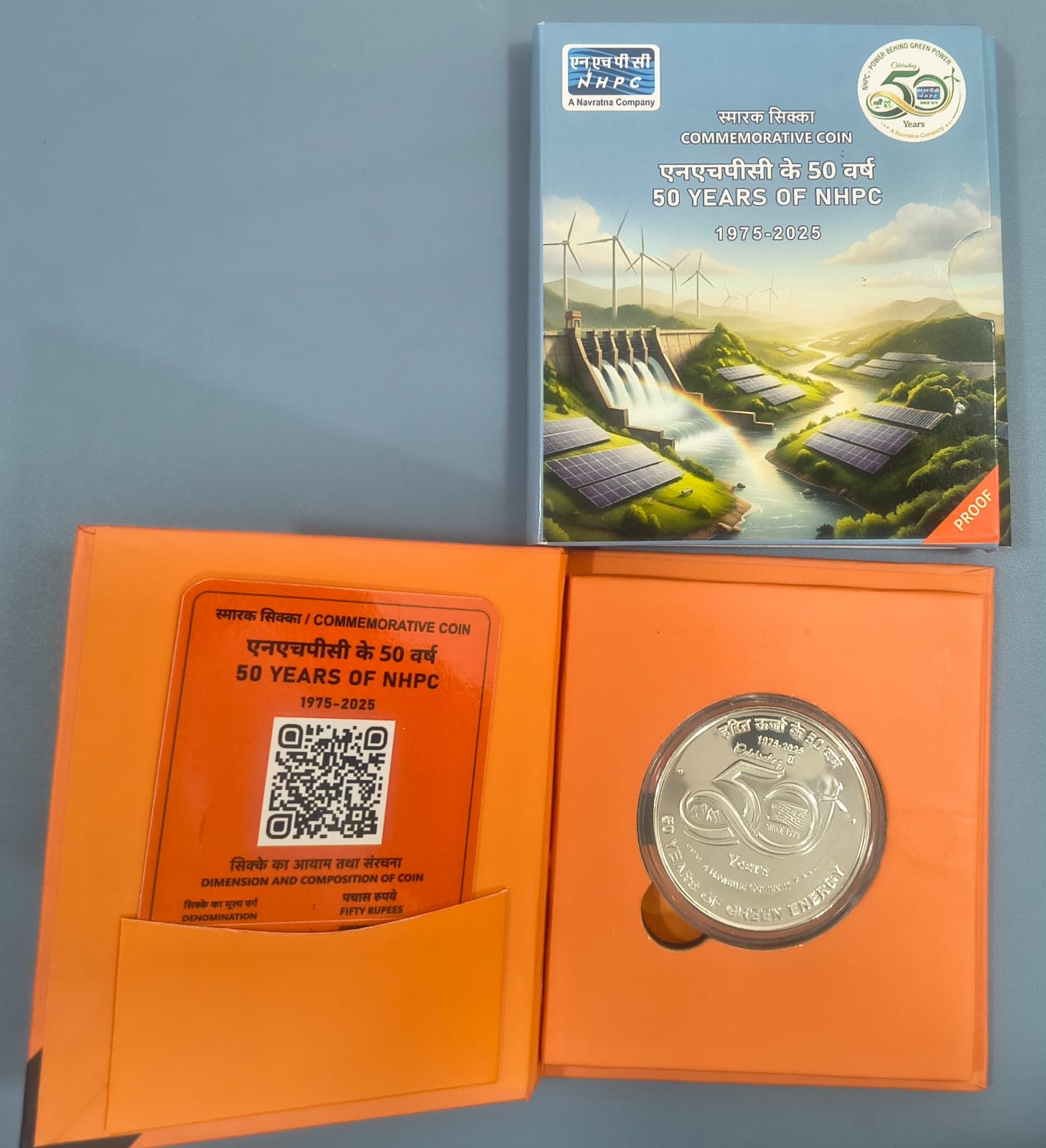 50 Years of NHPC 1975-2025 Rare Coin Proof set [Booklet]