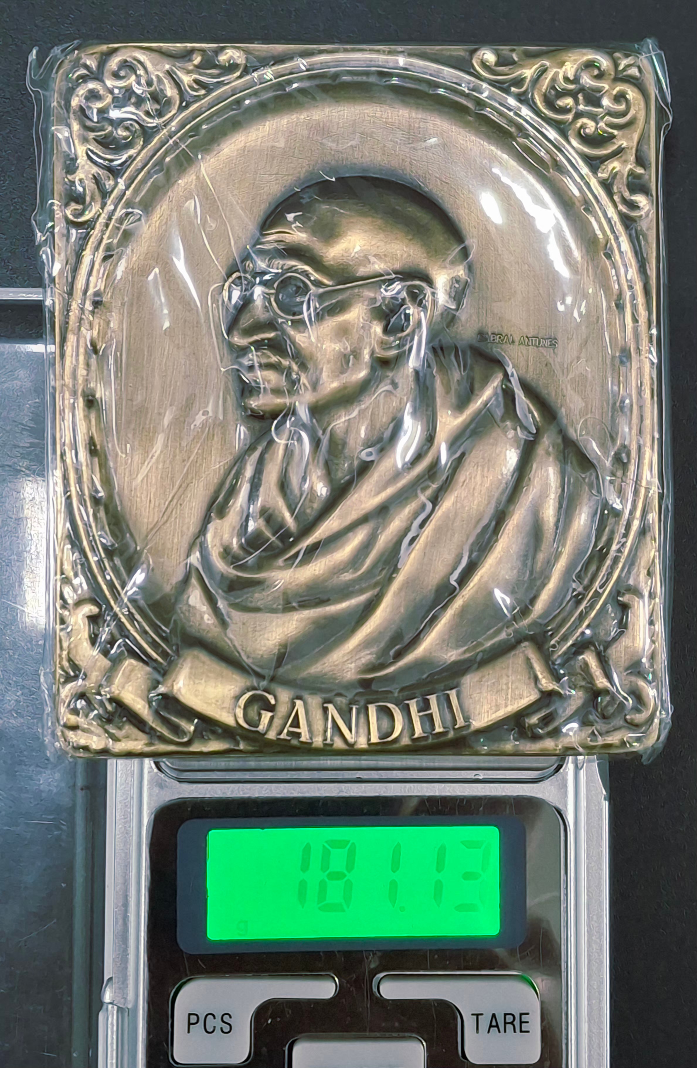 Portugal Medal - Gandhi (1968 ) Rare Beautiful Big Size Medellion # D-189