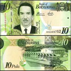 Botswana 10 Pula World Banknote 2014 P30d UNC Unique and Rare