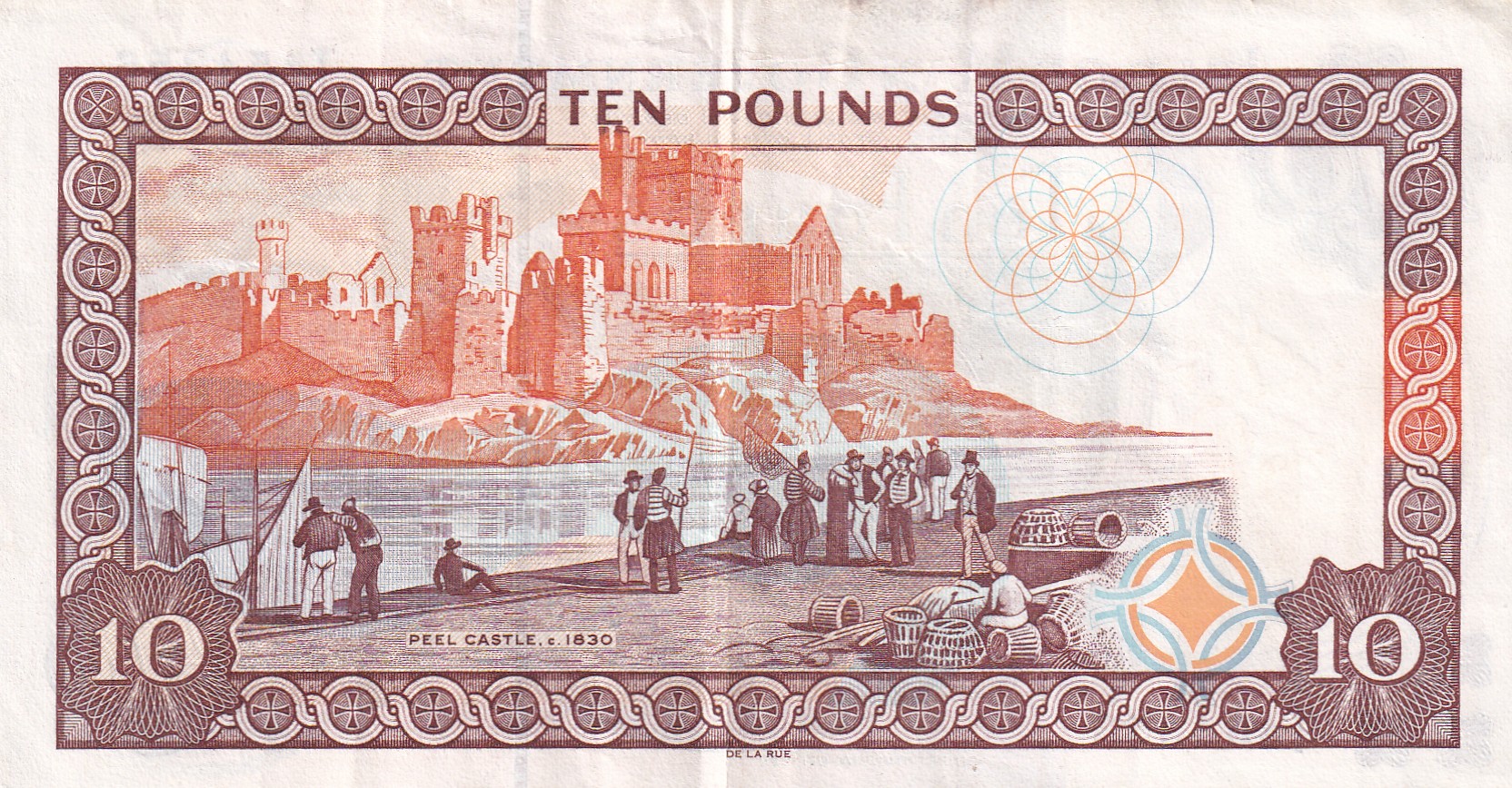 Isle of Man (British Crown dependencies) 10 Pounds Rare Note #B-2