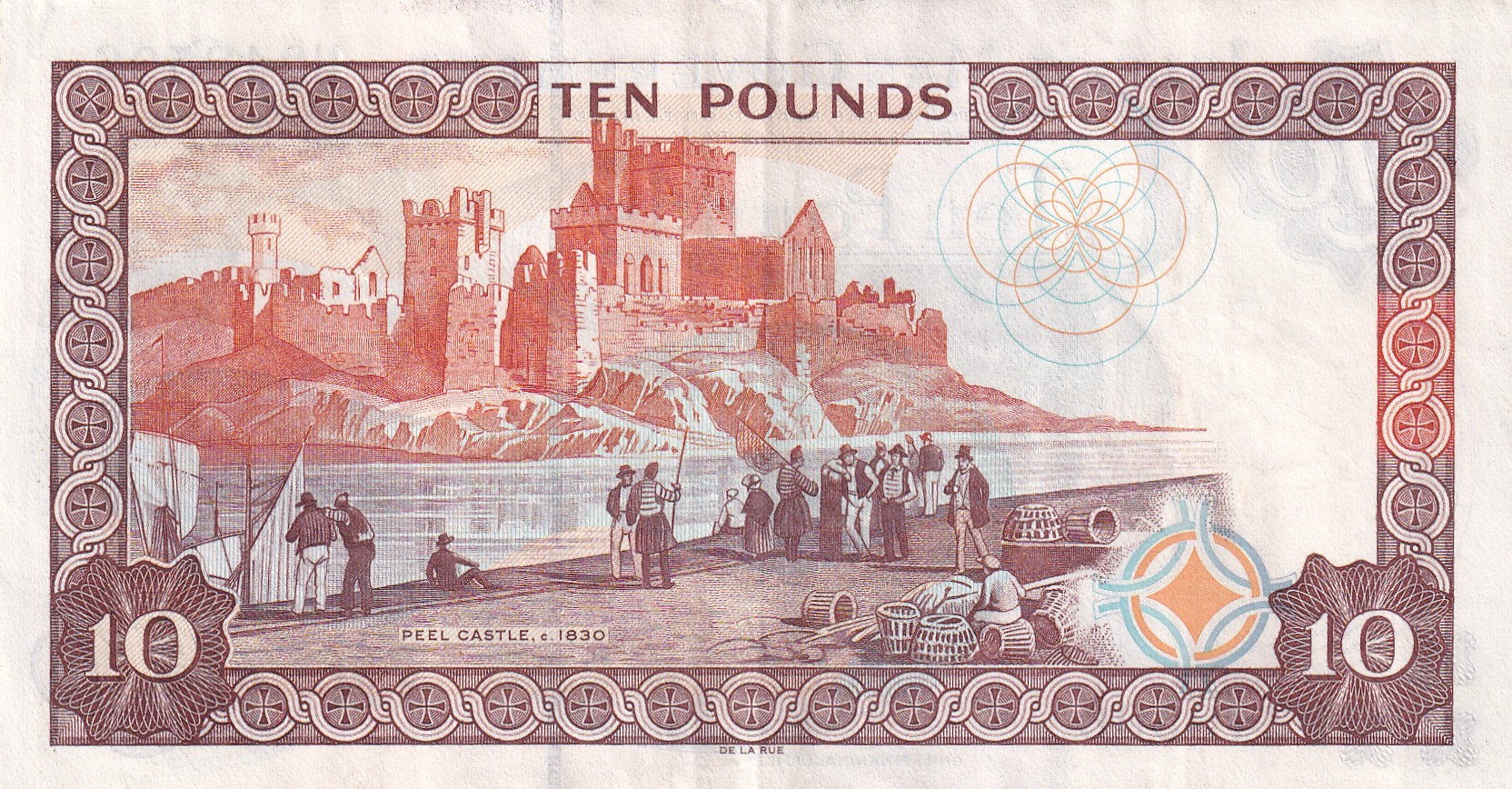 Isle of Man (British Crown dependencies) 10 Pounds Rare Note #B-2