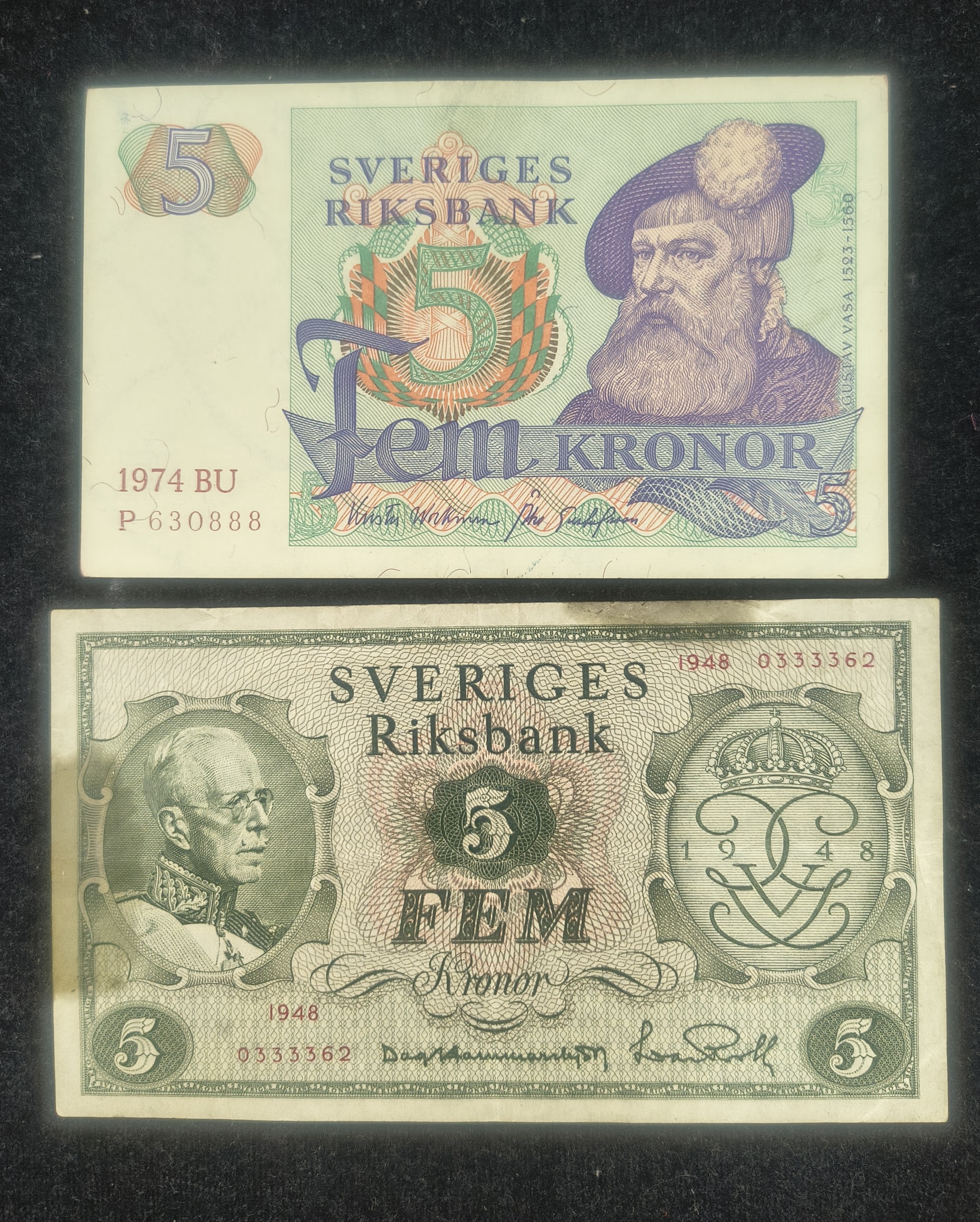 Sweden 10 Different Kronor Old Issue Rare (10 Note Set) #2#