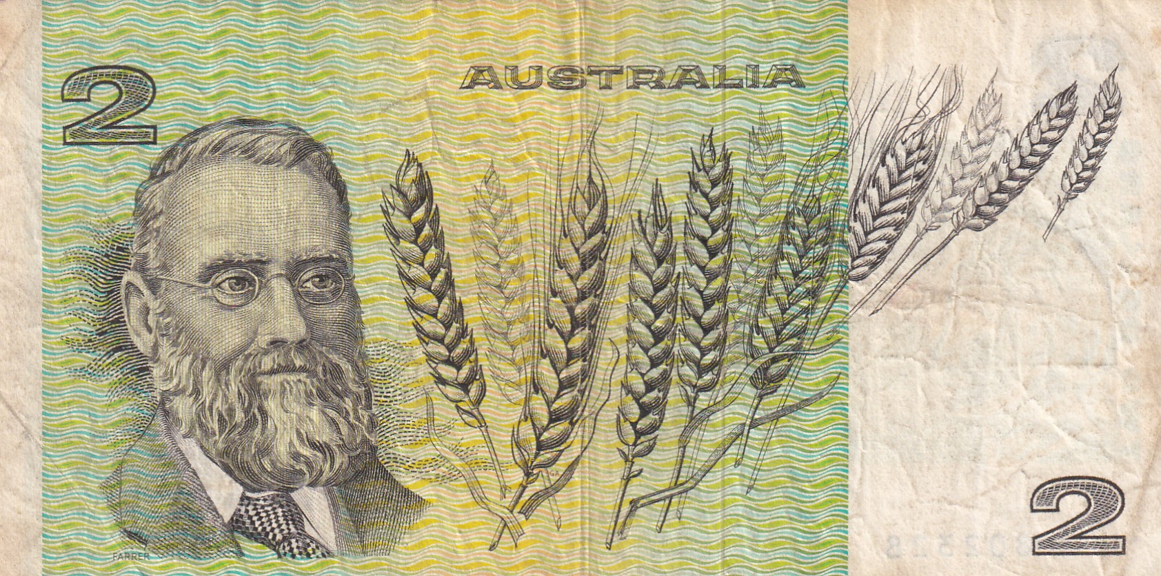 Australia 2 Dollars Rare Bank Note #B-2
