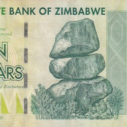 Zimbabwe 10 Dollar Rare Note
