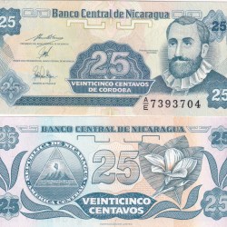 Nicaraguan 25 Centavos GEM UNC Rare Note
