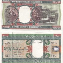 Mauritanie 500 Ouguiya GEM UNC Rare Note