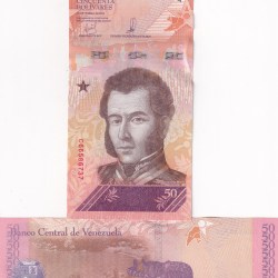 Venezuela 50 Bolívares GEM UNC Rare Note