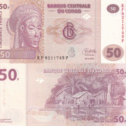 Congo 50 Francs GEM UNC Rare Note
