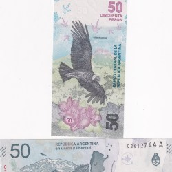 Argentina 50 Pesos GEM UNC Rare Note