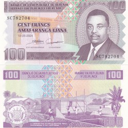 Burundi 100 Francs GEM UNC Rare Note