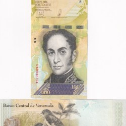Venezuela 100 Bolívares GEM UNC Rare Note