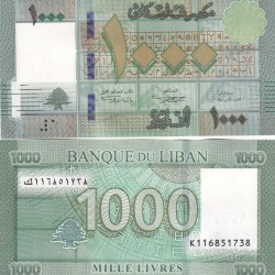 Lebanon 1000 Livres GEM UNC Rare Note