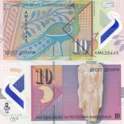 North 10 Denari GEM UNC Rare Polymar Note