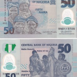 Nigeria 50 Naira GEM UNC Rare Polymer Note